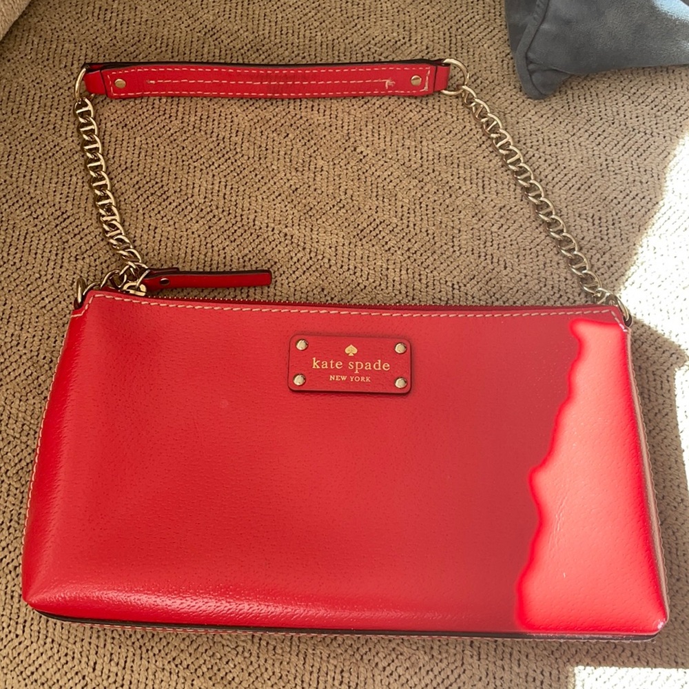 Red leather Kate spade purse!